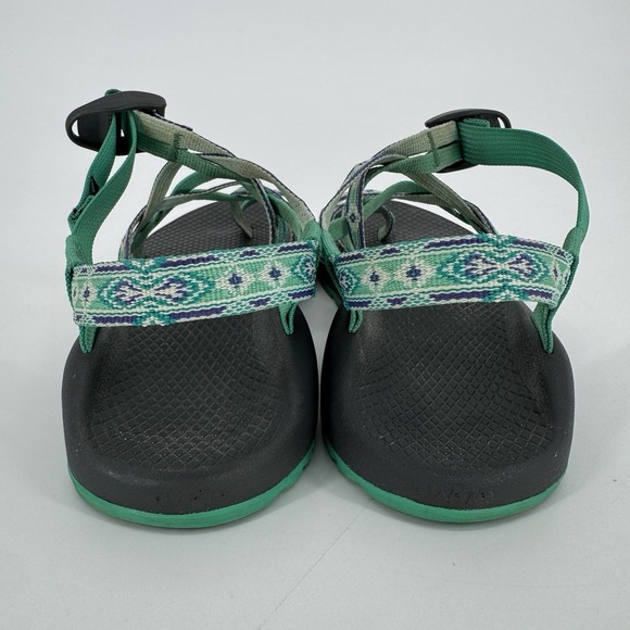 Chaco ZX/2 Classic Green Gray Strappy Water Sport Sandals Women's Size 7 - Picture 4 of 6